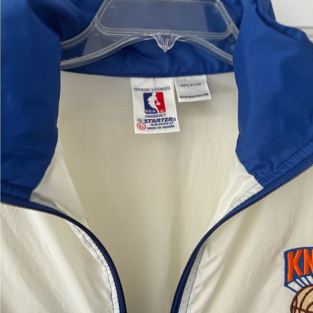 NBA Starter New York Knicks Lightweight Jacket Size Large Authentic Vintage - Picture 2 of 2
